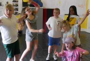 Children taking part in a Little Red Kettle Smallies drama workshop in Waterford