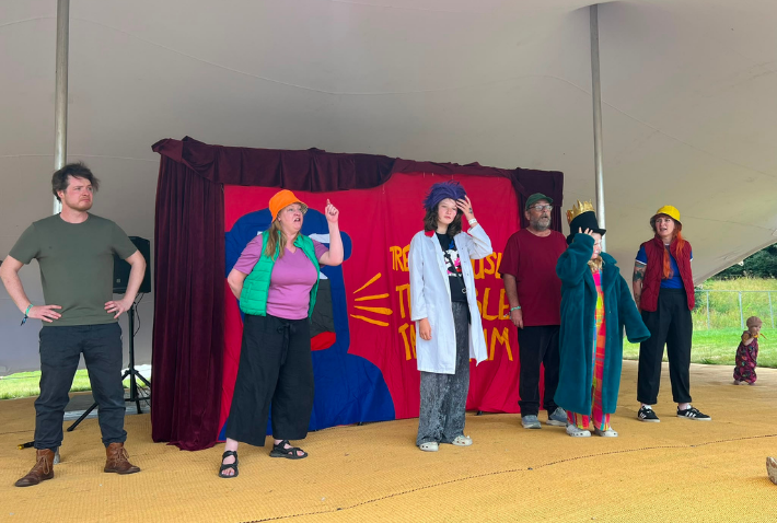 Little Red Kettle performers presenting A Tremendously Terrible Tantrum at All Together Now 2026.